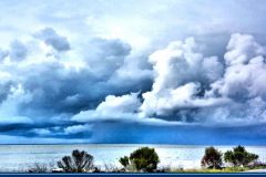 Storm over St. George Island – 26” x 8” – 2021